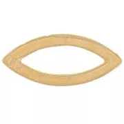 Intercalaire navette 15x7 mm - Doré à l'or fin x1