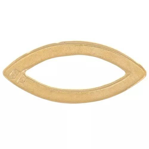 Intercalaire navette 15x7 mm - Doré à l'or fin x1
