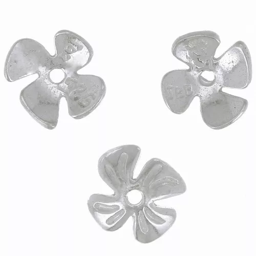 Coupelle fleur travaillée 8 mm en Argent 925 x1