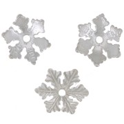 Coupelle flocon de neige 10 mm en Argent 925 x1|raw }}