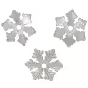 Coupelle flocon de neige 10 mm en Argent 925 x1