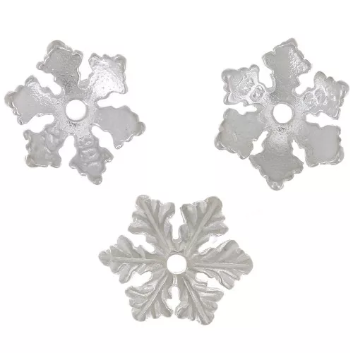Coupelle flocon de neige 10 mm en Argent 925 x1