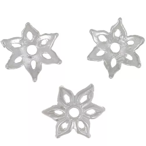Coupelle fleur évidée 8 mm en Argent 925 x1