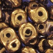 SuperDuo 2,5x5 mm Light Gold Bronze 24 carats x10g|raw }}