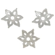 Coupelle fleur évidée 8 mm - Placage Argent fin x1|raw }}