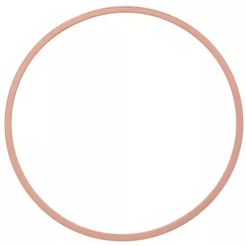 Anneau de montage et tissage rond 25 mm - Doré rose x1