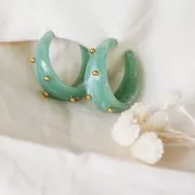 Perles sans trou - mini boules 3 mm - Doré à l'or fin x100