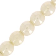 Perles en verre tchèque rondes 3 mm - Opaque Ivory Ceramic Look x50|raw }}