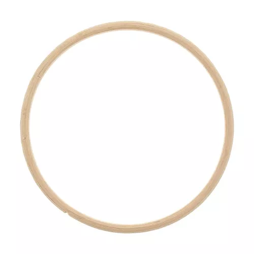 Cercle en bois de hêtre 10 cm pour attrape rêve et décoration - Naturel x1