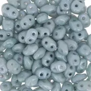 SuperDuo 2,5x5 mm Opaque Green Ceramic Look x10g