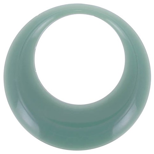 Pendentif rond évidé en résine opaque 44 mm - Celadon x1