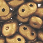 SuperDuo 2,5x5 mm Golden Mat x10g