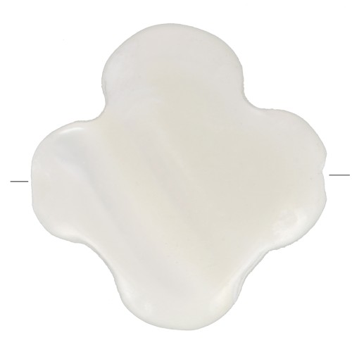 Perle trèfle en nacre 8 mm x1