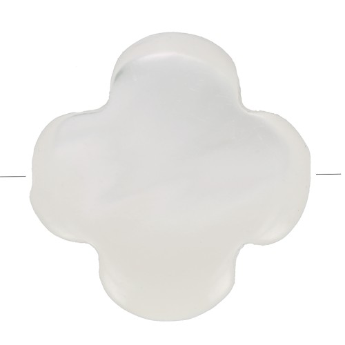 Perle trèfle en nacre 10 mm x1