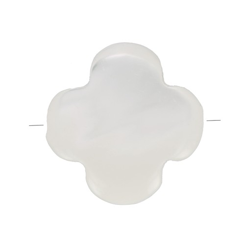 Perle trèfle en nacre 6 mm x1