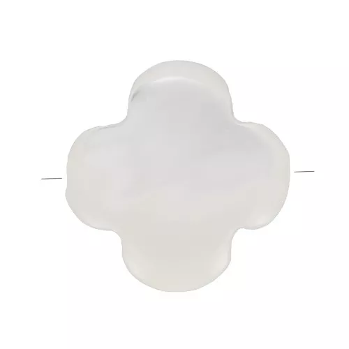 Perle trèfle en nacre 6 mm x1