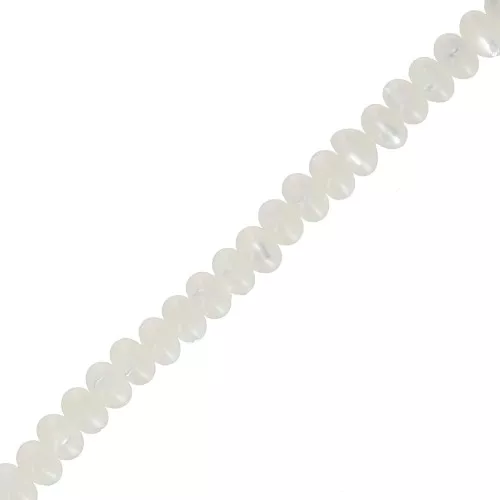 Perles rondelles style Heishi en nacre 4x2.5 mm x39cm