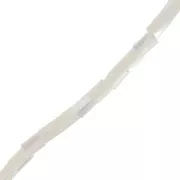 Perles tubes en nacre 5x3 mm x40cm