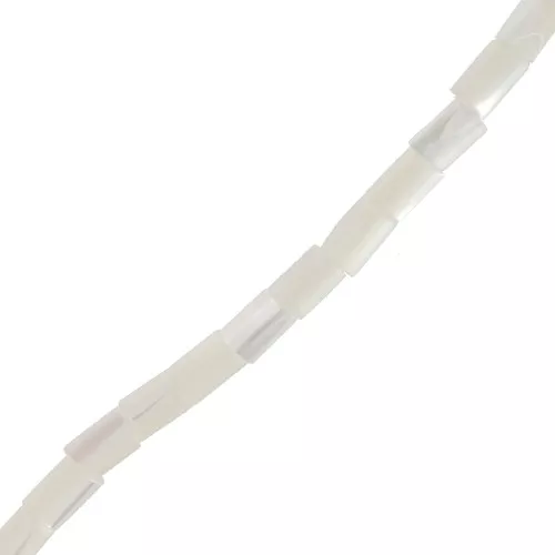 Perles tubes en nacre 5x3 mm x40cm