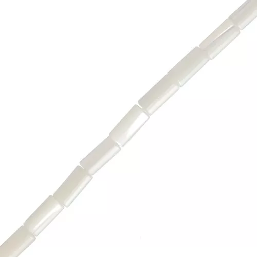 Perles tubes en nacre 8x4 mm x40cm