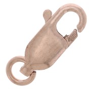 Fermoir mousqueton 10 mm avec anneau ouvert - Rose Gold filled (or laminé)  x1|raw }}