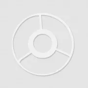 Cercle tête metallique à bague pour création abat jour 10 cm Blanc x1