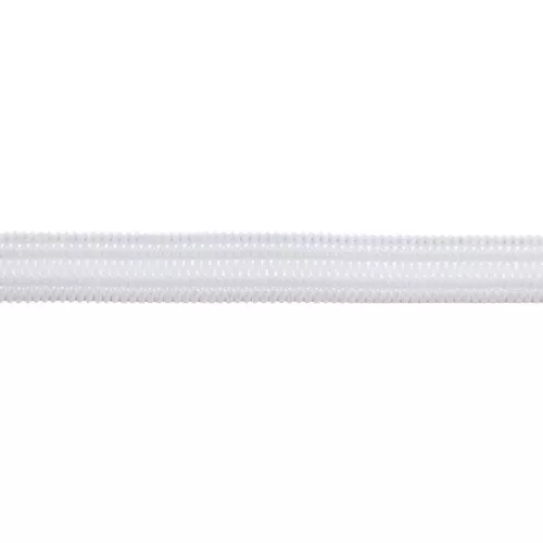Elastique souple plat 5 mm - Blanc x5m