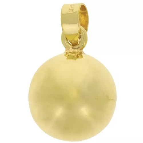 Pendentif Bola de grossesse 22 mm - Argent 925 Doré à l'or fin x1