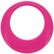 Pendentif rond évidé en résine opaque 50 mm - Fuchsia x1|raw }}