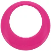 Pendentif rond évidé en résine opaque 50 mm - Fuchsia x1