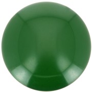 Cabochon rond en résine opaque 14 mm - Vert foncé x1
