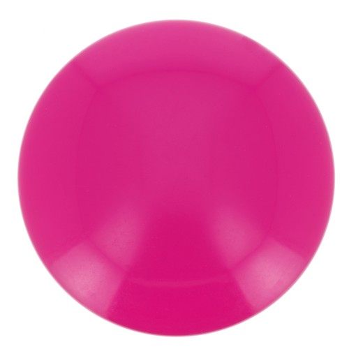 Cabochon rond en résine opaque 12 mm - Fuchsia x1