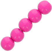 Perles en résine opaque 6 mm - Fuchsia x10|raw }}