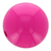 Perle en résine opaque 10 mm - Fuchsia x1