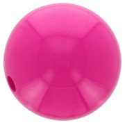 Perle en résine opaque 12 mm - Fuchsia x1|raw }}