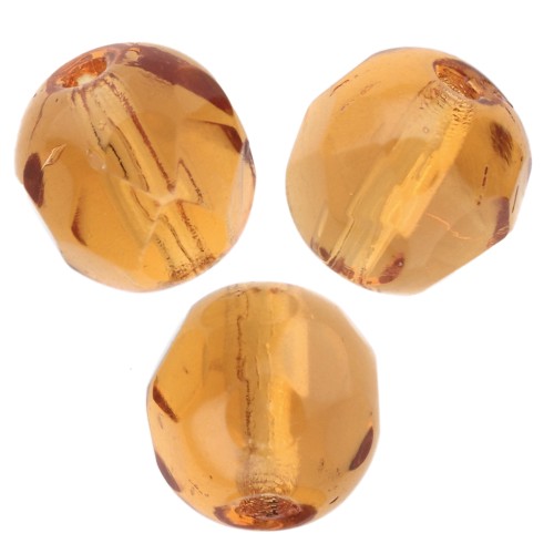 Facettes 6 mm Dark Topaz  x25