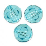 Perles rondes  PureCrystal 5000 6 mm Light Turquoise x6|raw }}