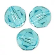 Perles rondes  PureCrystal 5000 6 mm Light Turquoise x6