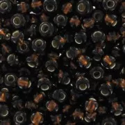 Preciosa Perles rocailles 11/0 2 mm - Smoked Topaz Silver Lined x20g