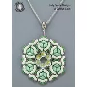 Perles en verre Bridge 3 trous 3x12 mm - Full Labrador x10g