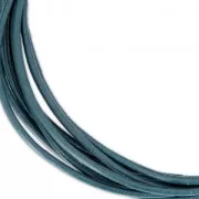 Cordon cuir 2 mm Navy Blue x 2 m