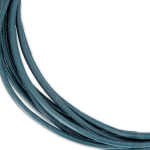 Cordon cuir 2 mm Navy Blue x 2 m