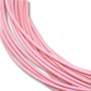 Cordon cuir 2 mm Medium Rose x 2 m