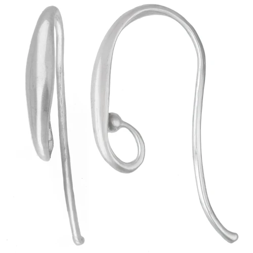 Crochets d'oreilles design 16 mm - Argent 925 x2
