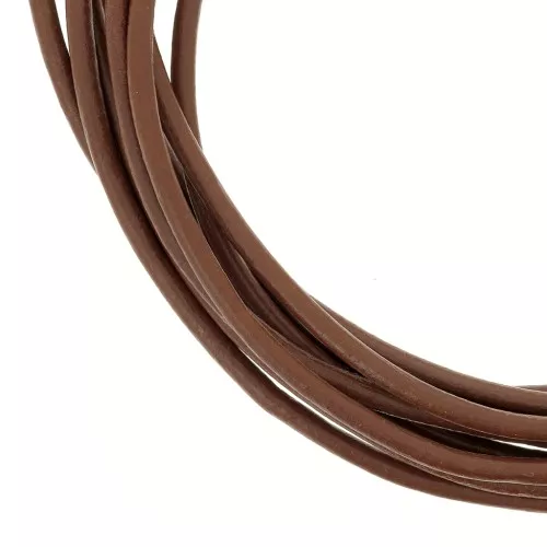 Cordon cuir 2 mm Marron x 2 m