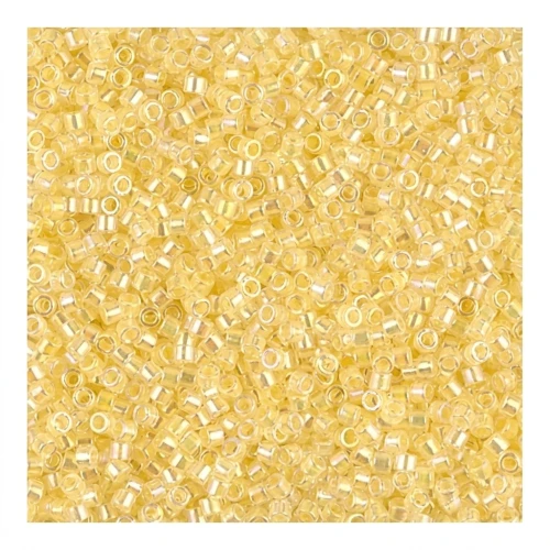 Miyuki Delica 11/0 DB0053 - Light Yellow Lined Crystal AB x8g