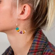 Créoles fines ouvertes à décorer 45 mm - Gold filled (or laminé)  x2