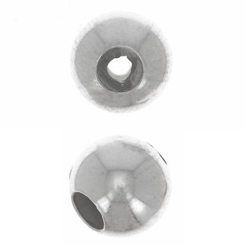 Perle stoppeur 8 mm avec un trou de 2.7 mm en Argent 925 x1