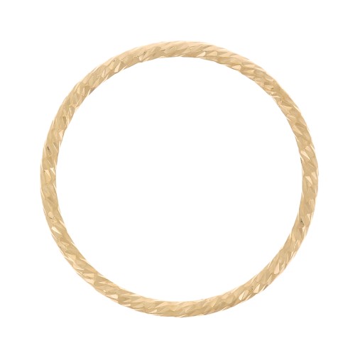 Anneau fermé diamanté 15 mm - Gold filled (or laminé)  x1