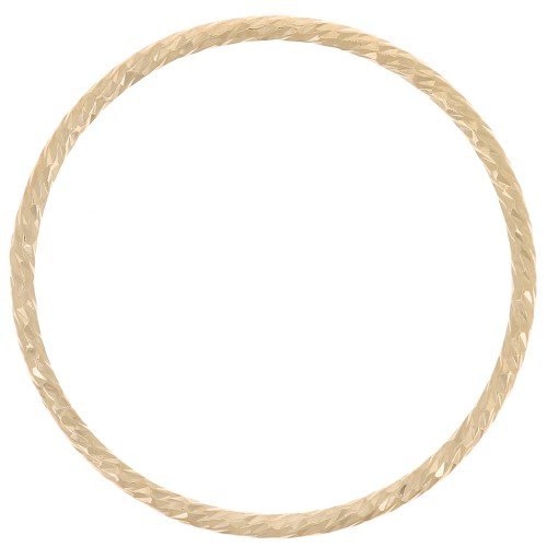 Anneau fermé diamanté 21 mm - Gold filled (or laminé) x1